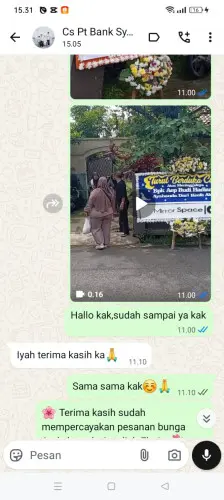 Testimonial Papan Bunga selaraja